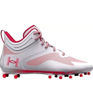 Lacrosse Cleats Under Amour Command MC Mid Red White Men's 11 NO box